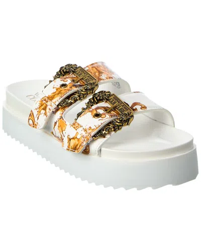 Versace Jeans Couture Platform Sandal In White