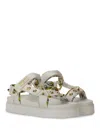 Versace Jeans Couture Sole Sandals With Decorative Logo Strap