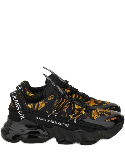 Versace Jeans Couture Platform Sneakers In Black