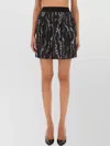 Versace Jeans Couture Woman Mini Skirt Black Size 4 Polyester