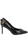 Versace Jeans Couture "scarlett Baroque" Pumps In Black