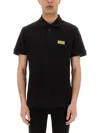 Versace Jeans Couture 范思哲2024秋季纯色金标百搭商务休闲气质男式polo衫 In Black