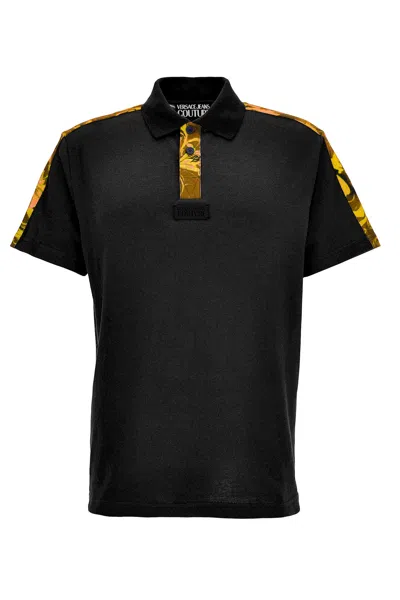 Versace Jeans Couture Polo In Black