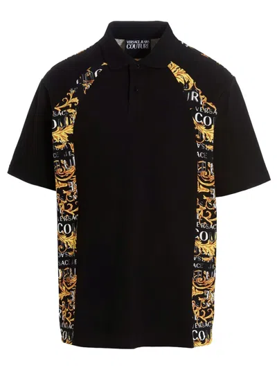 Versace Jeans Couture Black Baroque Polo