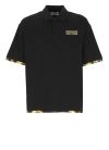 VERSACE JEANS COUTURE POLO SHIRT WITH BAROQUE DETAILS