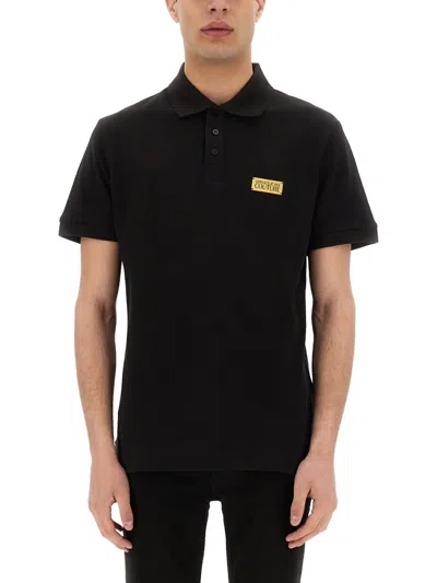 Versace Jeans Couture 范思哲2024秋季纯色金标百搭商务休闲气质男式polo衫