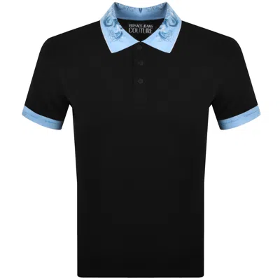 Versace Jeans Couture Polo T Shirt Black In Animal Print