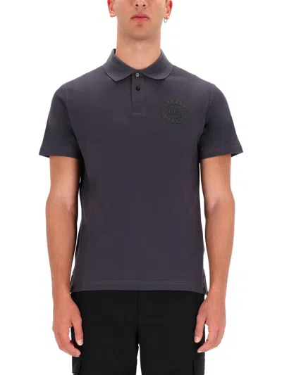 Versace Jeans Couture Dark Grey Shirt Collar Polo