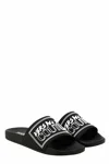 Versace Jeans Couture Pool Slides In Black