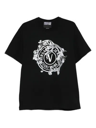 VERSACE JEANS COUTURE PORCELAIN BAROCCO-PRINT COTTON T-SHIRT