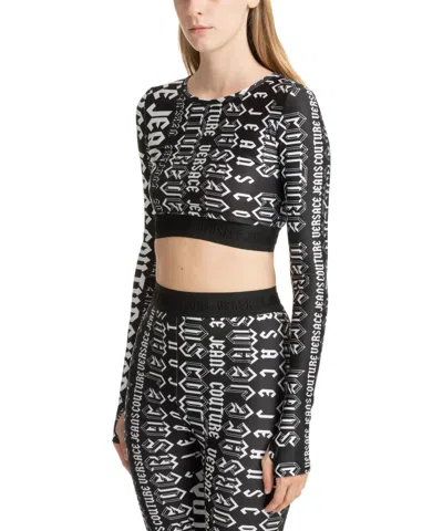 VERSACE JEANS COUTURE PRINT LOGOMANIA TOP