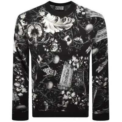 Versace Jeans Couture Print Sweatshirt Black