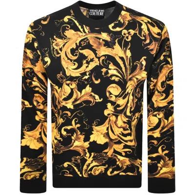 Versace Jeans Couture Print Sweatshirt Black