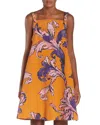 Versace Jeans Couture Printed Buckle Strap Mini Dress In Tiger