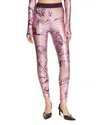 Versace Jeans Couture Watercolor Couture Leggings In Rose