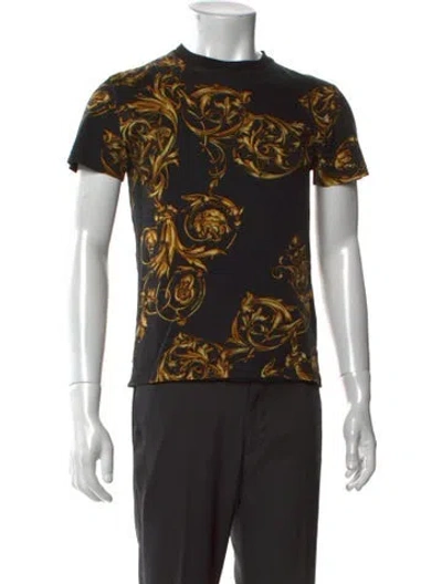 Pre-owned Versace Jeans Couture Printed Crew Neck T-shirt In Multi