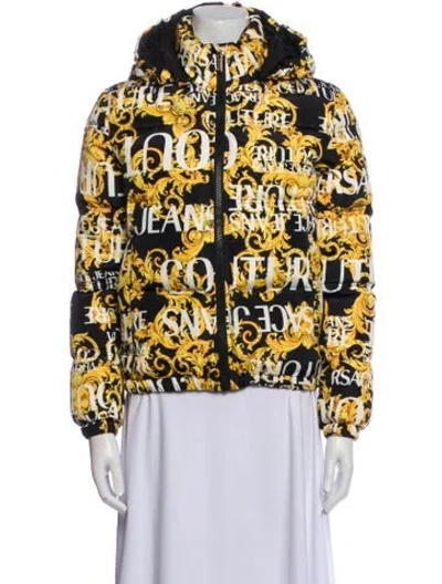 Pre-owned Versace Jeans Couture Printed Down Jacket In Multi