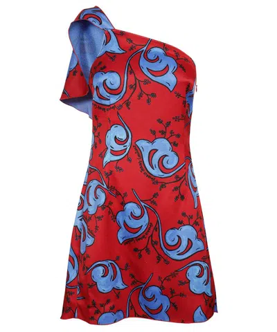 Versace Jeans Couture Printed Dress In Multi