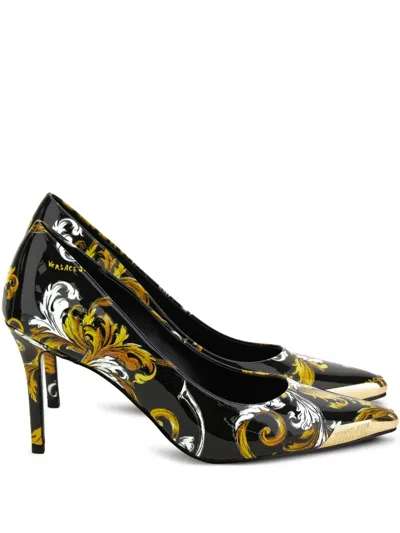 Versace Jeans Couture Pumps Mit Print In Schwarz