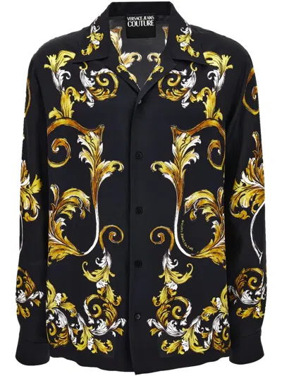 Versace Jeans Couture Printed Shirt In Multicolor