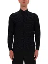 Versace Jeans Couture Printed Shirt In Black