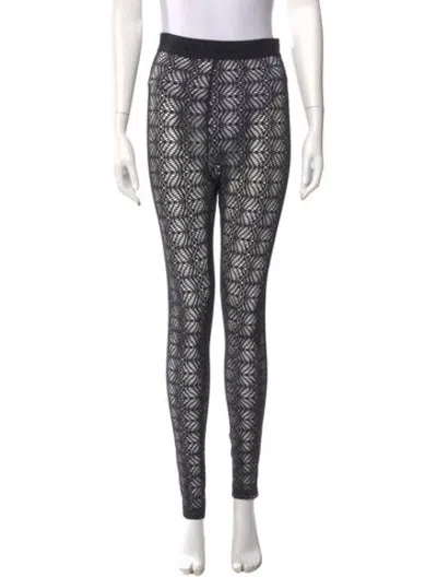 Pre-owned Versace Jeans Couture Printed Skinny Leg Pants In Multicolor