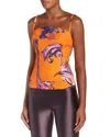Versace Jeans Couture Printed Sleeveless Top In Tiger