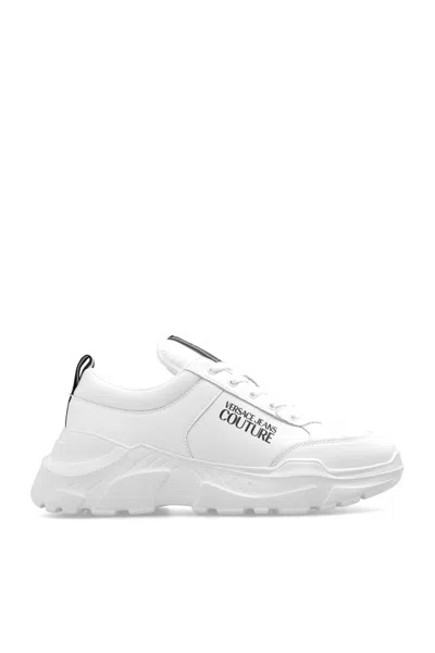 Versace Jeans Couture Printed Sneakers In White