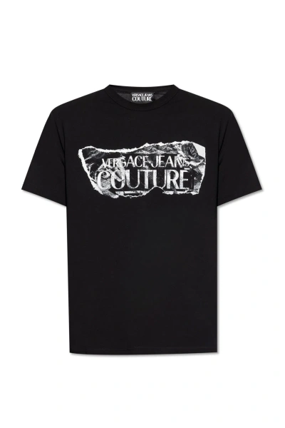 Versace Jeans Couture Printed T-shirt In Black
