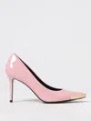 Versace Jeans Couture Signature Pointed Pumps In Pink