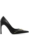 Versace Jeans Couture High-heeled Pumps In Black