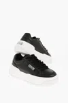 Versace Jeans Couture Python Effect Faux Leather Ravewing Sneakers W In Black