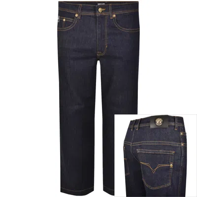 Versace Jeans Couture Regular Fit Jeans Indigo Blu In Blue