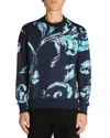 VERSACE JEANS COUTURE REGULAR FIT PRINTED FLEECE SWEATSHIRT