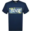 Versace Jeans Couture Regular Fit T Shirt Blue In Blue