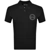 Versace Jeans Couture Round Logo Polo Black In Black