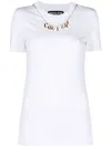 Versace Jeans Couture T-shirt Mit Rundem Ausschnitt In White