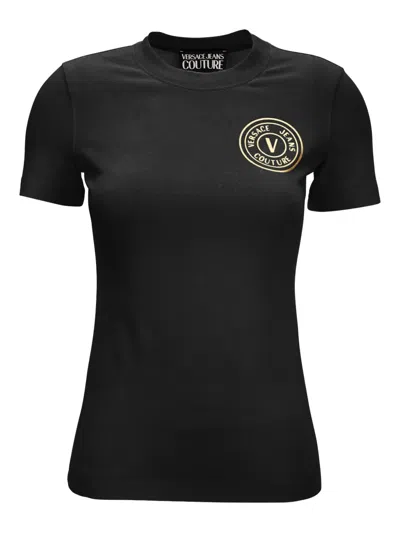 Versace Jeans Couture Round-neck T-shirt In Black