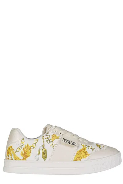 Versace Jeans Couture Round Toe Lace In Multi