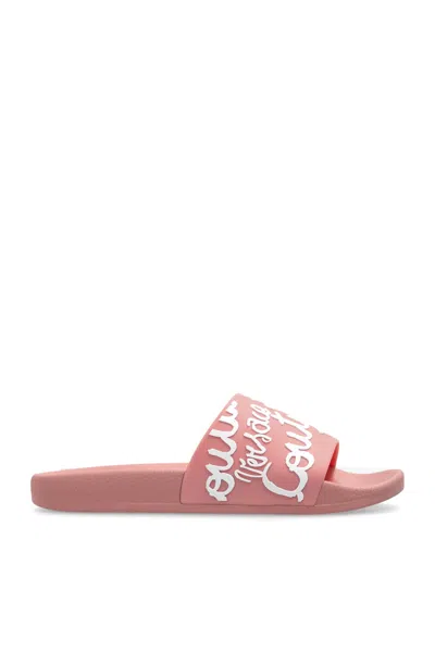 VERSACE JEANS COUTURE VERSACE JEANS COUTURE RUBBER SLIDES WITH LOGO