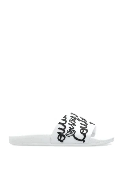 VERSACE JEANS COUTURE VERSACE JEANS COUTURE RUBBER SLIDES WITH LOGO