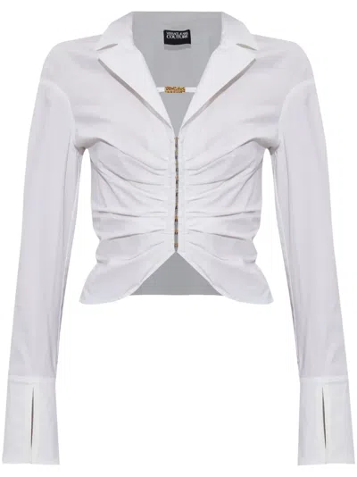 VERSACE JEANS COUTURE RUCHED SHIRT