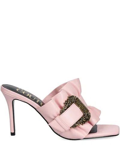 VERSACE JEANS COUTURE RUFFLE-DETAIL SANDALS