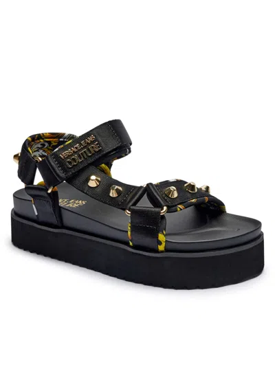 Versace Jeans Couture Sandals In Black