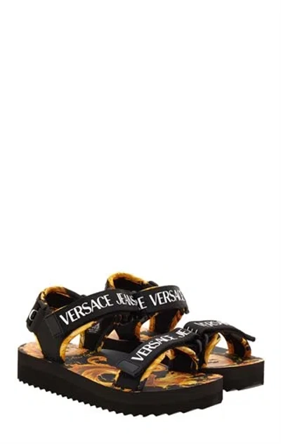 Versace Jeans Couture Sandals In Black