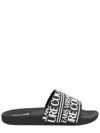 Versace Jeans Couture Flip-flops With Logo In Multi