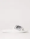 Versace Jeans Couture Slide Sandal With Logo In ホワイト
