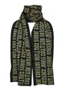 Versace Jeans Couture Scarf In Black