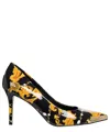 Versace Jeans Couture High-heel Pumps With Elegant Design And Comfortable Fit In Black