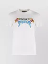 Versace Jeans Couture Sequin Embellished Crew Neck T-shirt In Blue
